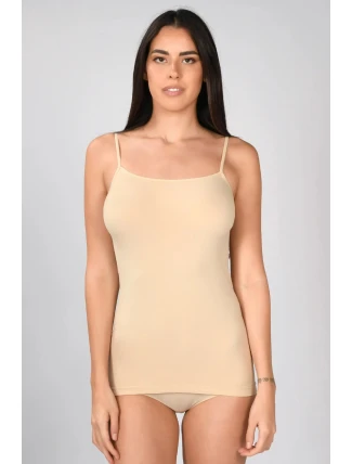 Dámske tričko s úzkymi ramienkami Virginia Flesh - Intimidea