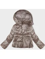 Dámska krátka béžová bunda S'West s odnímateľnou kapucňou (B8228-12) Dámska krátka béžová bunda S'West s odnímateľnou kapucňou (B8228-12)