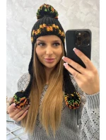 Dámska ušianka Nadia K321 čierna