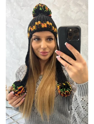 Dámska ušianka Nadia K321 čierna