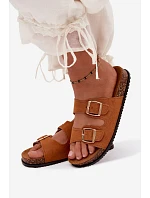 Dámske papuče s prackami Camel Brigid Dámske papuče s prackami Camel Brigid