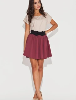 Dámska sukňa K056 bordová - Katrus