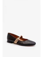 Balerínky 2774 čierno-zlaté - Krok vo veľkom štýle Balerínky 2774 čierno-zlaté - Krok vo veľkom štýle