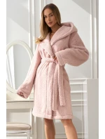 Dámsky krátky župan HEAVEN 2555 Powder Pink - L&L Lamp Dámsky krátky župan HEAVEN 2555 Powder Pink - L&L Lamp