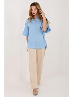 Košeľa s dlhým rukávom model 227874 Taliansko Moda Košeľa s dlhým rukávom model 227874 Taliansko Moda