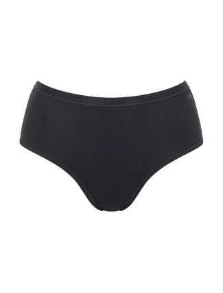 Dámske bavlnené midi nohavičky GO Daily - BLACK - black 0004 - SLOGGI Dámske bavlnené midi nohavičky GO Daily - BLACK - black 0004 - SLOGGI