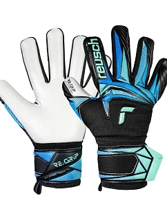 Reusch Attrakt RE:Grip NC Junior brankárske rukavice čierno-modré 5672535 7272