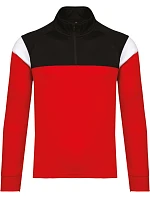 Kariban ProAct PA 388 Detská tréningová mikina so zipsom na 1/4 dĺžky 20.P388 sporty red/black Kariban ProAct PA 388 Detská tréningová mikina so zipsom na 1/4 dĺžky 20.P388 sporty red/black