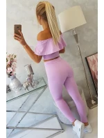 Sada s volánikom fialová