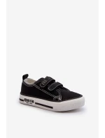 Dziecięce Trampki Na Rzepy Big Star LL374015 Czarne