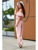 Dámsky overal KMB0005 Púder ružová - Roco Fashion