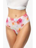 Pivoňka Simple Brasil Maxi nohavičky bielo-červené - Julimex Pivoňka Simple Brasil Maxi nohavičky bielo-červené - Julimex