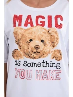 Kúzelná blúzka s potlačou biela Kúzelná blúzka s potlačou biela