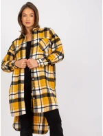 Dámska košeľa-EM-KS-003/07.35X-čierna a žltá