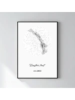 Personalizovaný magický fotorámik – 50x70 – hviezdna mapa Personalizovaný magický fotorámik – 50x70 – hviezdna mapa