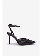 Sandále na podpätku model 226510 Vykročte štýlovo