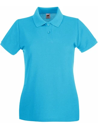 Fruit of the Loom Lady-Fit Premium Polo Dámske piké polo 16.3030 azúrovomodrá Fruit of the Loom Lady-Fit Premium Polo Dámske piké polo 16.3030 azúrovomodrá