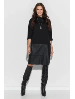 Denné šaty NU 318 čierne - Numinou