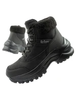 Lee Cooper dámske športové topánky zimné trekkingové zateplené čierne dámske šnurovacie topánky