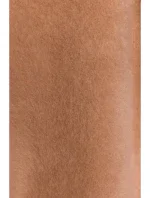 M808 Orezaná plyšová bunda - béžová