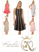 Sexy KouCla fine knit dress striped