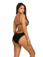 Dámske dvojdielne plavky Palermo 2 S730PA2-2 Black with Leaves - Self Dámske dvojdielne plavky Palermo 2 S730PA2-2 Black with Leaves - Self