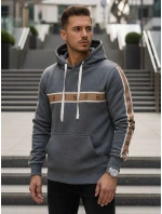 Pánska tmavosivá mikina FashionStreet BX5936