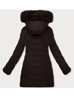 Dámska bunda s kapucňou J Style Chocolate (16M9121-158)