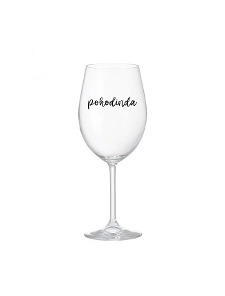POHODINDA - číry pohár na víno 350 ml