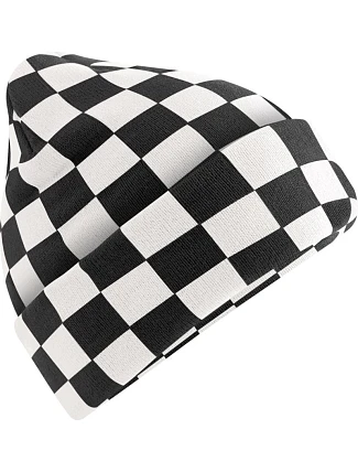 Beechfield B 531 Pletená čiapka „Checkerboard“ 53.0531 čierna/jemná biela Beechfield B 531 Pletená čiapka „Checkerboard“ 53.0531 čierna/jemná biela