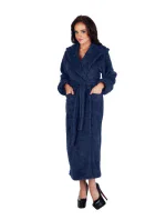 Dlhý dámsky župan DE LAFENSE 807 Kapucňa