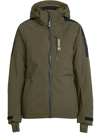 Tenson Core Ski Jacket Women Dámska lyžiarska bunda s kapucňou 84.7093 olivová Tenson Core Ski Jacket Women Dámska lyžiarska bunda s kapucňou 84.7093 olivová