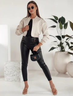 Dámske voskované nohavice SKINLOVE s vysokým pásom čierne FashionStreet UY2198