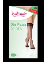 Dámske matné silonkové podkolienky DIE PASST KNEE-highs 20 DEN - Bellinda - almond