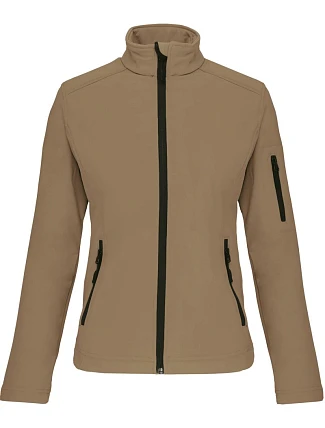 Kariban K 400 Dámska 3-vrstvová softshellová bunda 20.K400 camel Kariban K 400 Dámska 3-vrstvová softshellová bunda 20.K400 camel