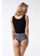 Dámske nohavičky Paisley Simple Brasil Maxi Black so vzorom - Julimex