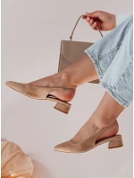 SLIMGIM khaki FashionStreet lodičky na podpätku ZY0864 SLIMGIM khaki FashionStreet lodičky na podpätku ZY0864