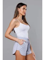 Šedé dámske športové šortky (8K951-2) Šedé dámske športové šortky (8K951-2)