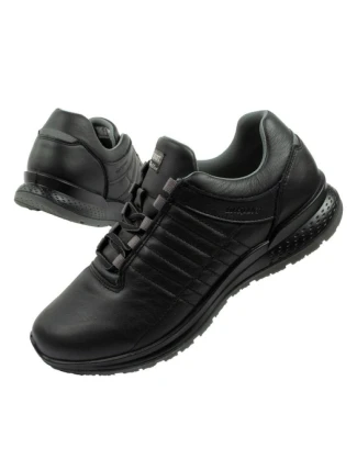 Grisport pánske športové topánky Nero avon kožené čierne pohodlné ľahké