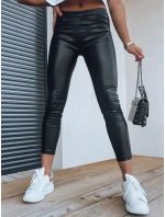 Dámske voskované nohavice ANELIA black FashionStreet UY1330