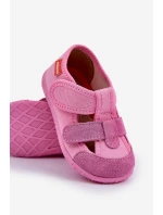 Kapcie Milami Dziecięce Na Rzepy Różowe Reathiana