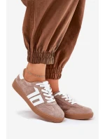 Sneakersy Buty Sportowe Zamszowe Vinceza 79517 Beżowe