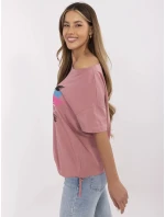 Tričko CLM TS 1019.79 tmavoružové