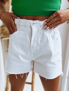 Dámske džínsové šortky CHLOE white FashionStreet SY0296