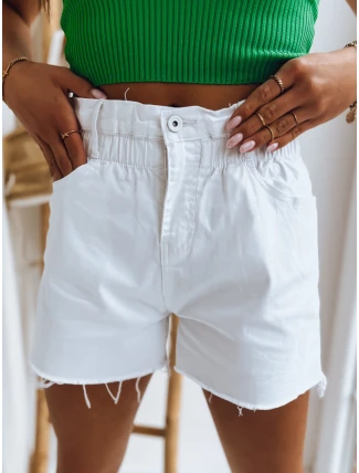 Dámske džínsové šortky CHLOE white FashionStreet SY0296 Dámske džínsové šortky CHLOE white FashionStreet SY0296