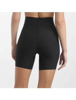 Dámske boxerky s vysokým pásom DIM MID WAIST PANTS - 69% POLYAMID, 31% ELASTAN - čierne