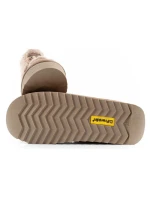 D.Franklin snehové topánky dámske zimné módne kožušiny zateplené hnedé vysoké ženy