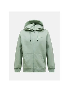 Pánska mikina PEAK PERFORMANCE M Original Small Logo Zip Hood, zelená, pánska