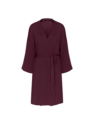 Dámsky župan Amourette Robe Claret bordó – TRIUMPH Dámsky župan Amourette Robe Claret bordó – TRIUMPH