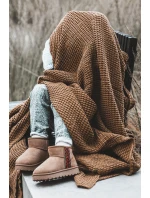 Śniegowce Botki Ocieplane Dziecięce Camel Leonora